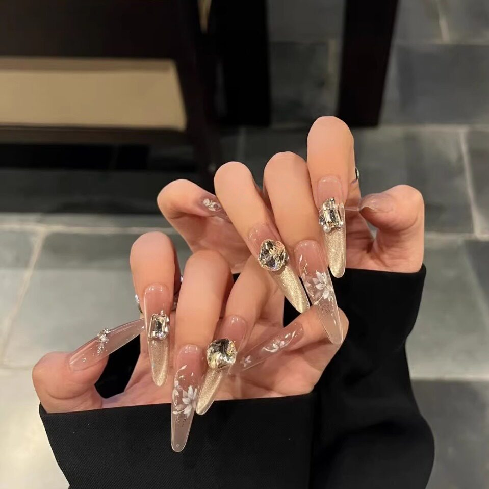 Autumn Glow | Cat-Eye Press-On Nails