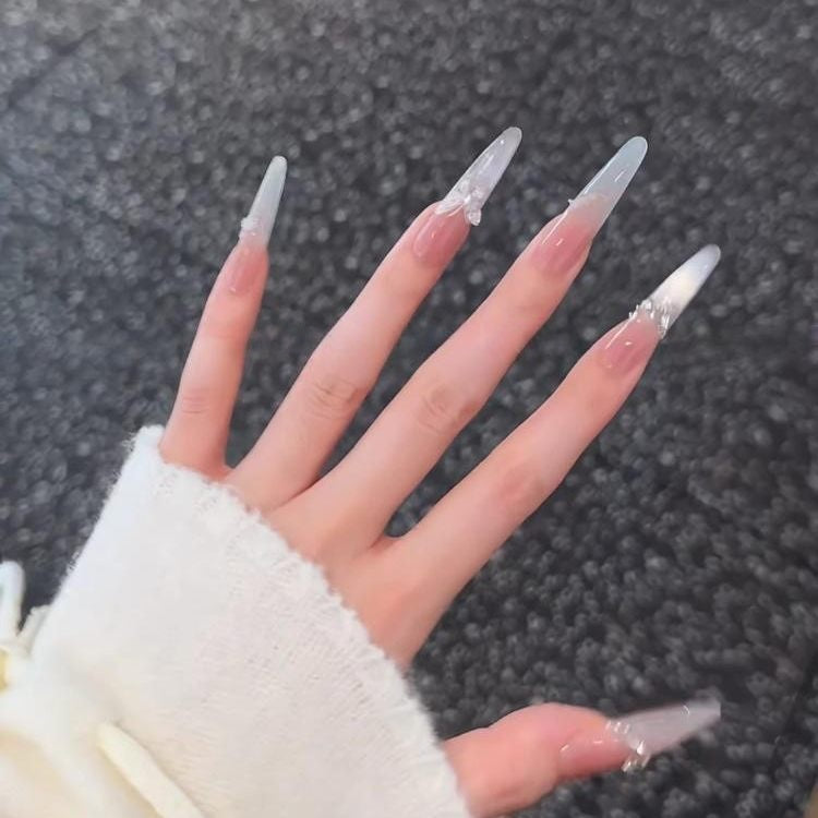Lost Butterfly | Extra-Long Stiletto & Oval & Coffin Cat-Eye Press-On Nails