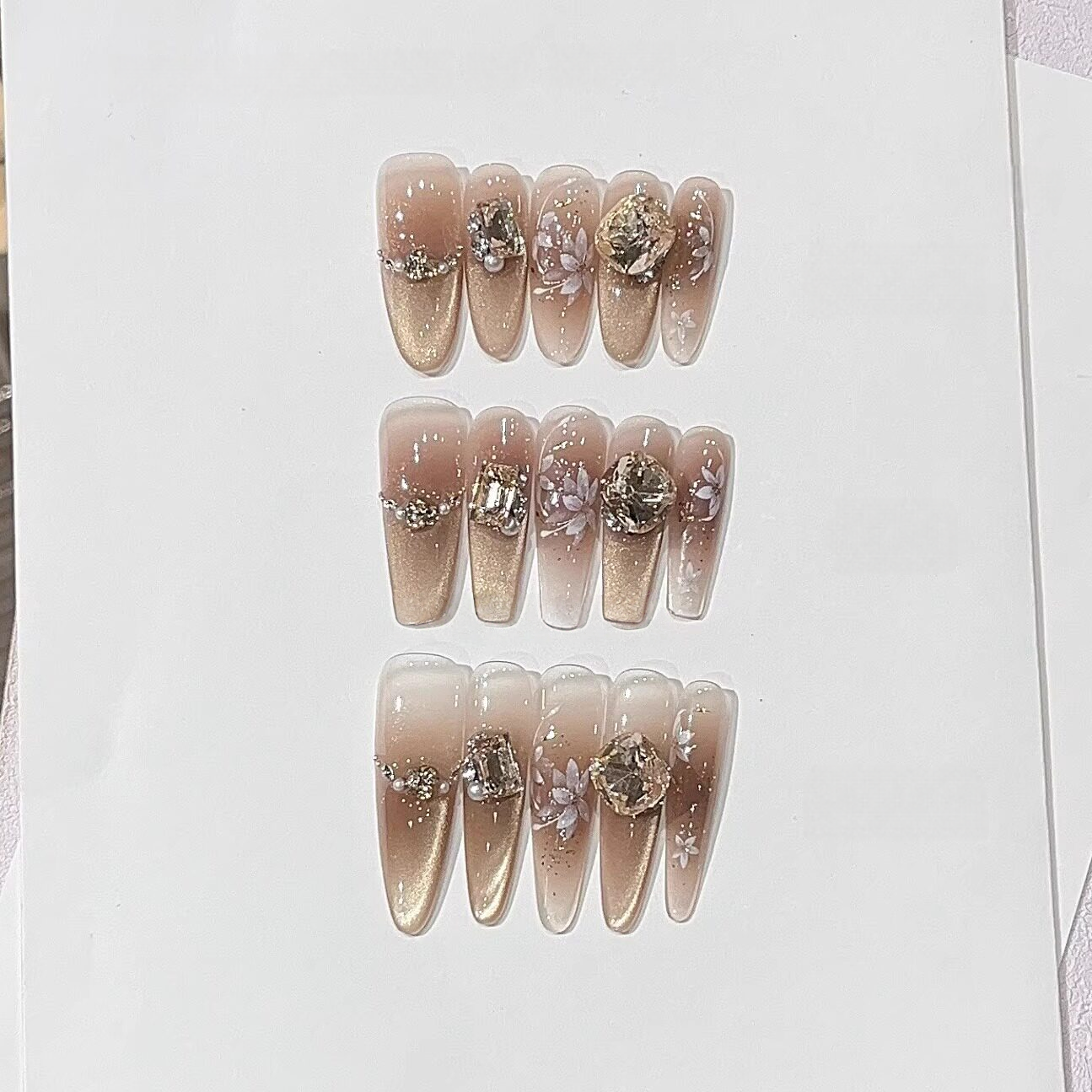 Autumn Glow | Cat-Eye Press-On Nails