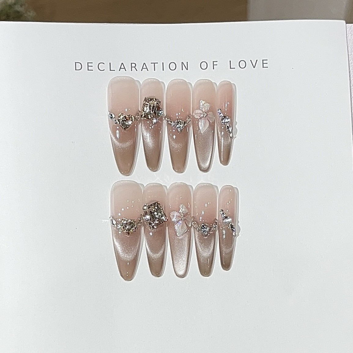 Morning Blossom | Icy Pink Cat-Eye Press-On Nails