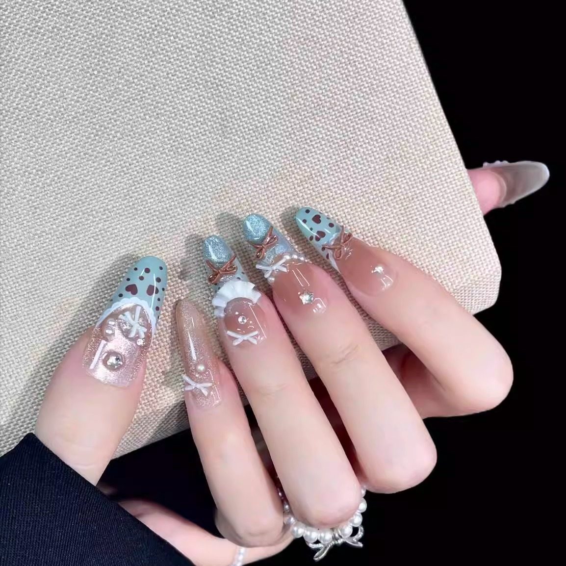 10-Style Autumn Press-On Nails Collection - XS/S/M