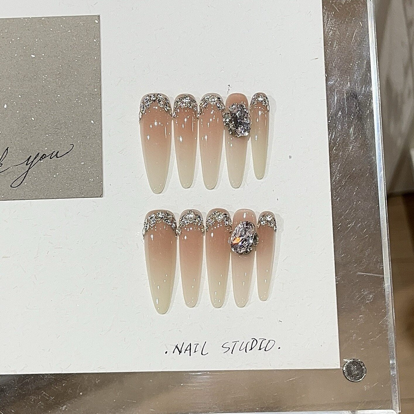 Cold Berry Glaze | Sheer Nude French Press-On Nails