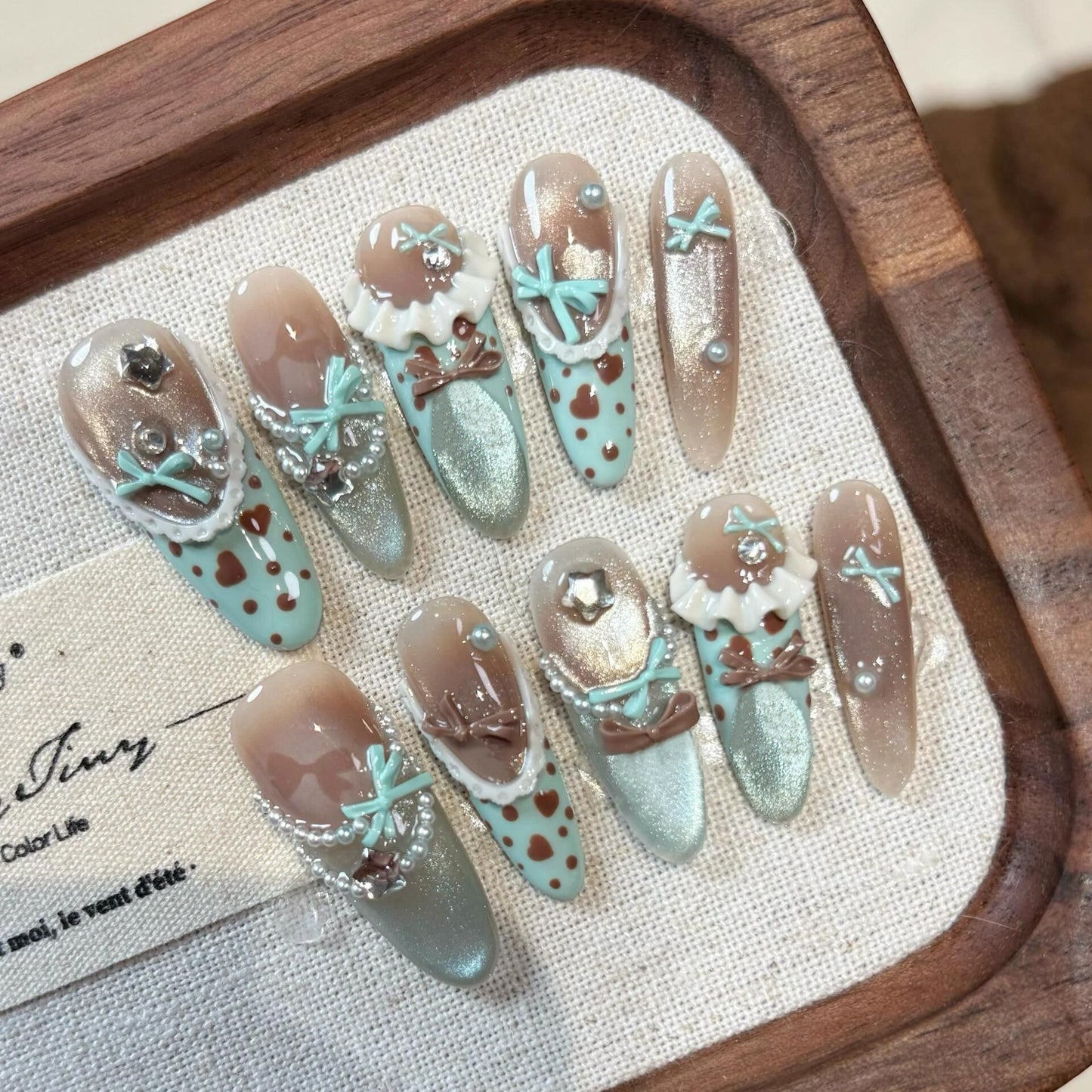 10-Style Autumn Press-On Nails Collection - XS/S/M