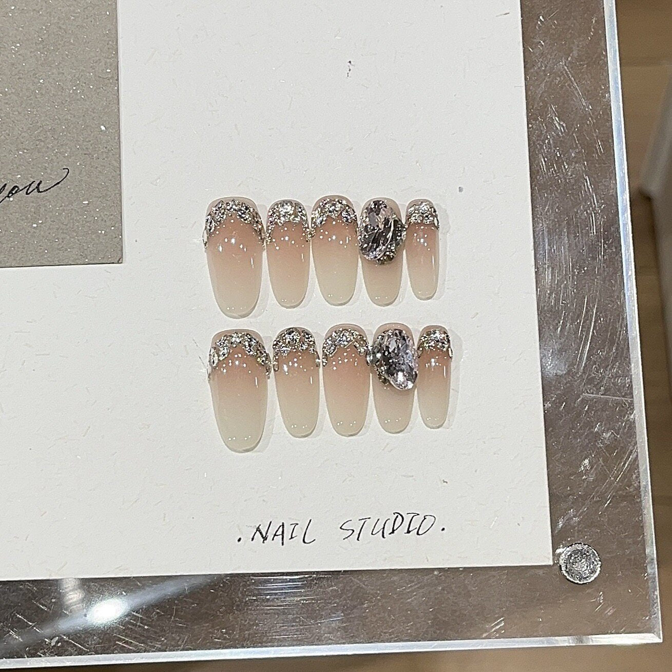 Cold Berry Glaze | Sheer Nude French Press-On Nails