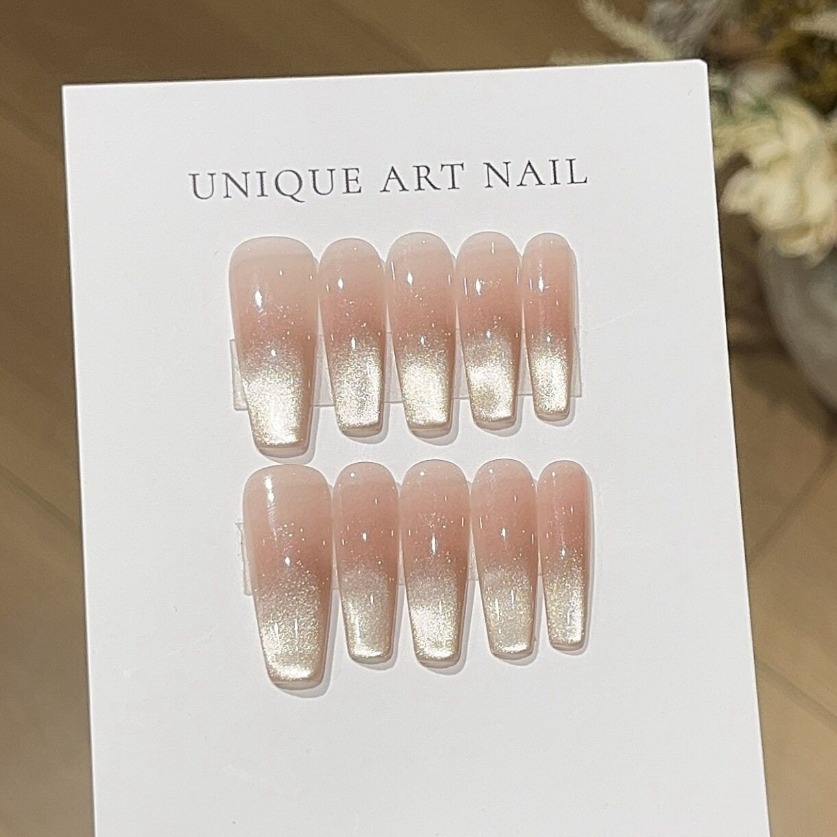 Cloud Candy | Dusty Rose Cat-Eye Press-On Nails