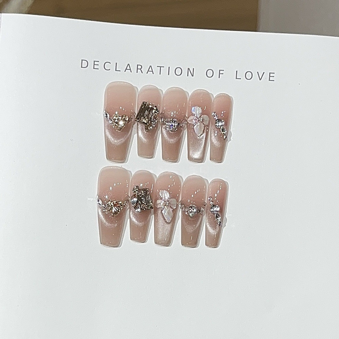 Morning Blossom | Icy Pink Cat-Eye Press-On Nails