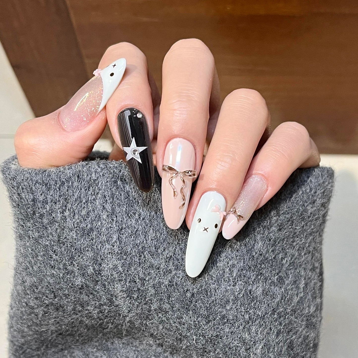 10-Style Autumn Press-On Nails Collection - XS/S/M
