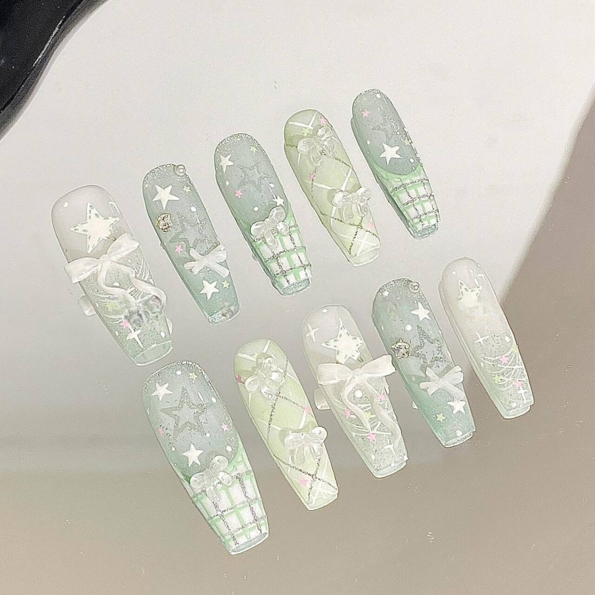 10-Style Autumn Press-On Nails Collection - XS/S/M