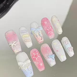 10-Style Autumn Press-On Nails Collection - XS/S/M