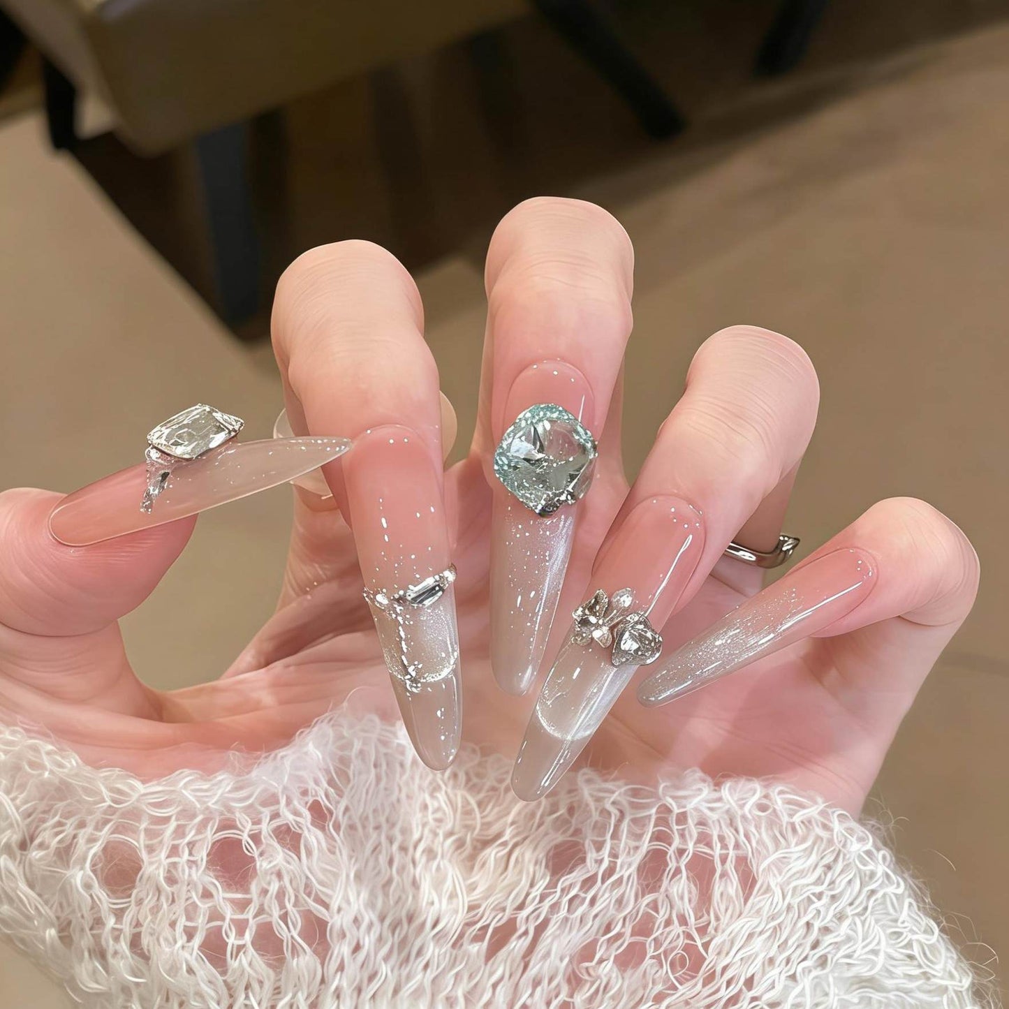 Ethereal Smile Cat-Eye French Press-On Nails - main product image 1