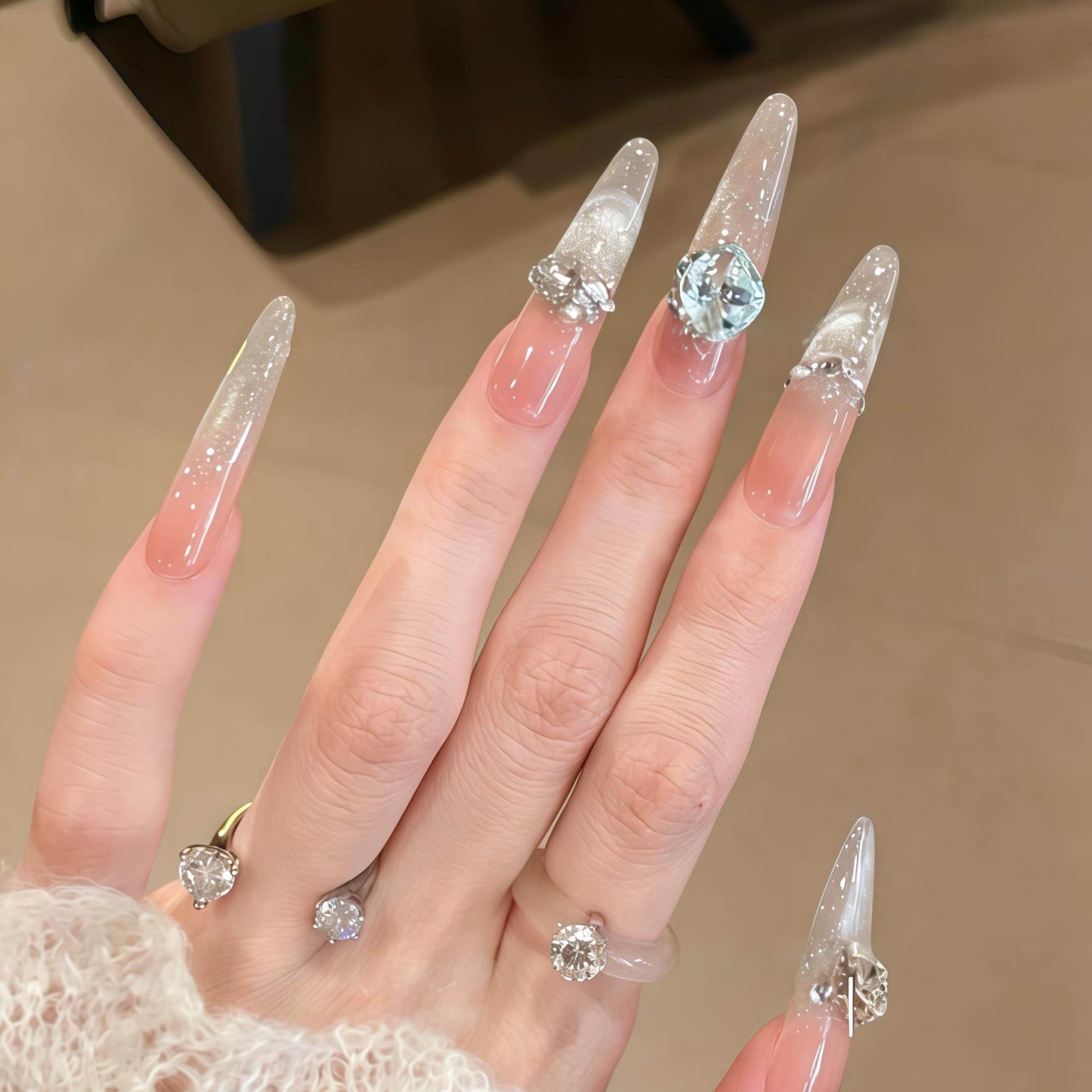 Ethereal Smile Cat-Eye French Press-On Nails - main product image 2