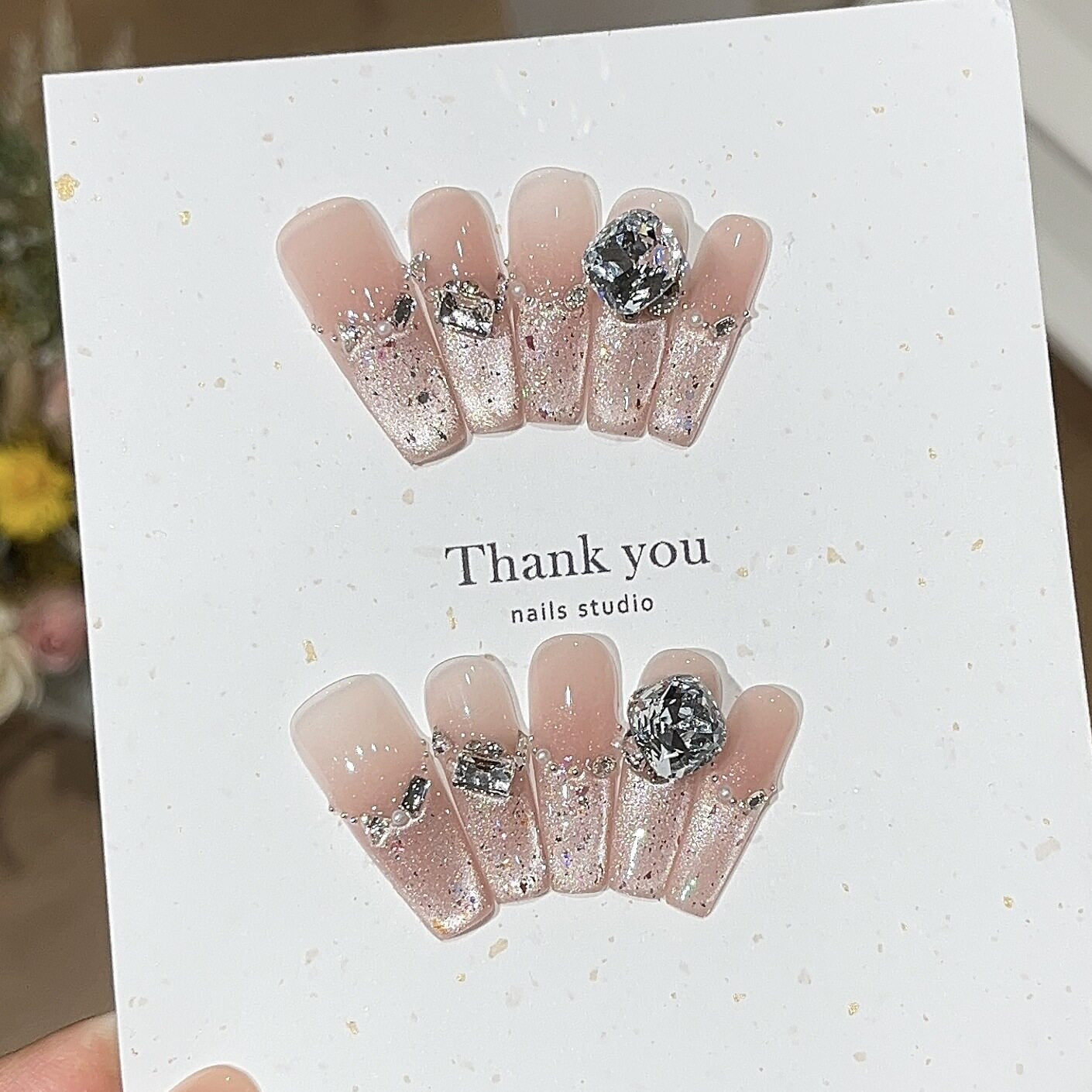 Icy Berry Sparkle | Cat-Eye Press-On Nails - main product image 3