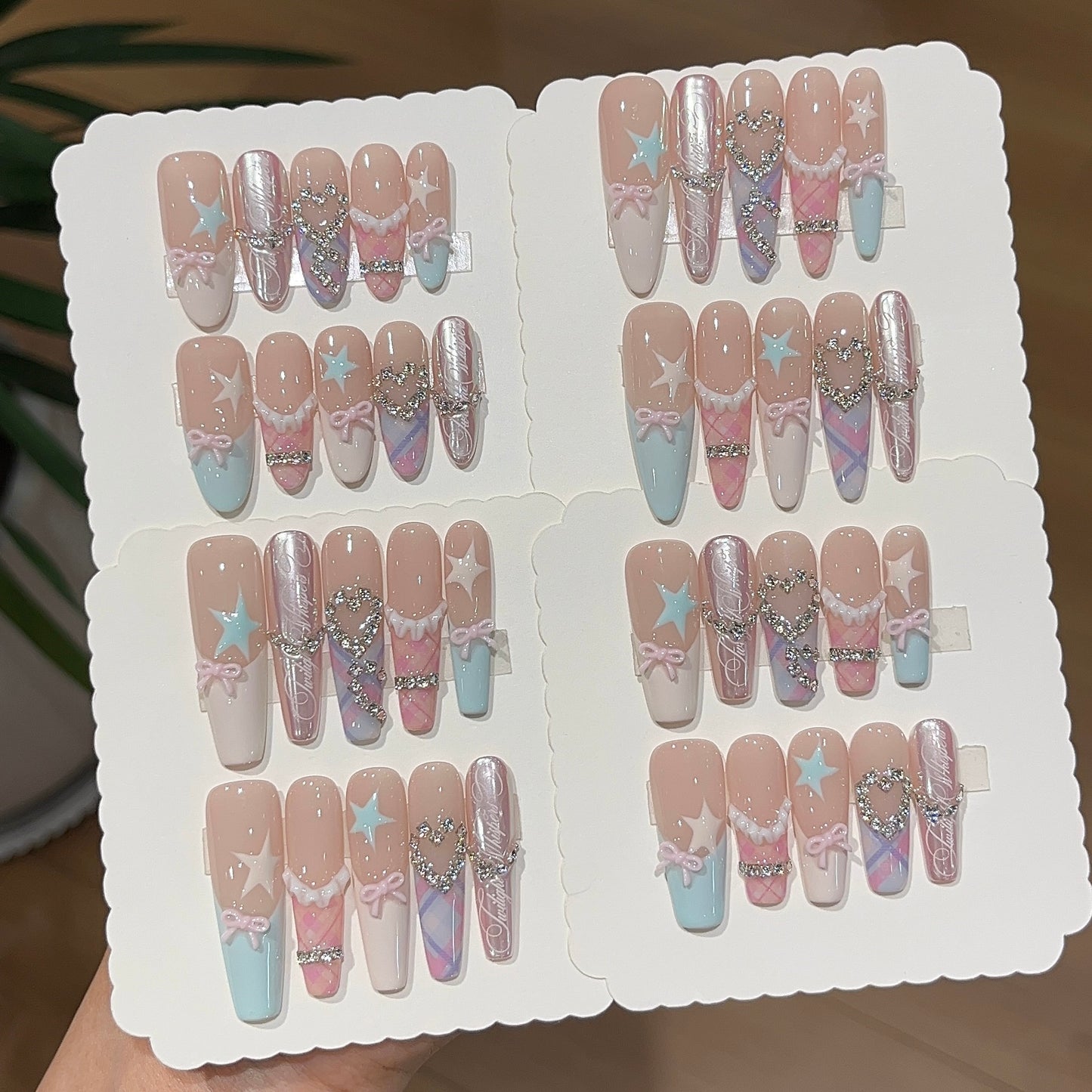 Macaron Daydream | French Pink Bow Press-On Nails - main product image 5