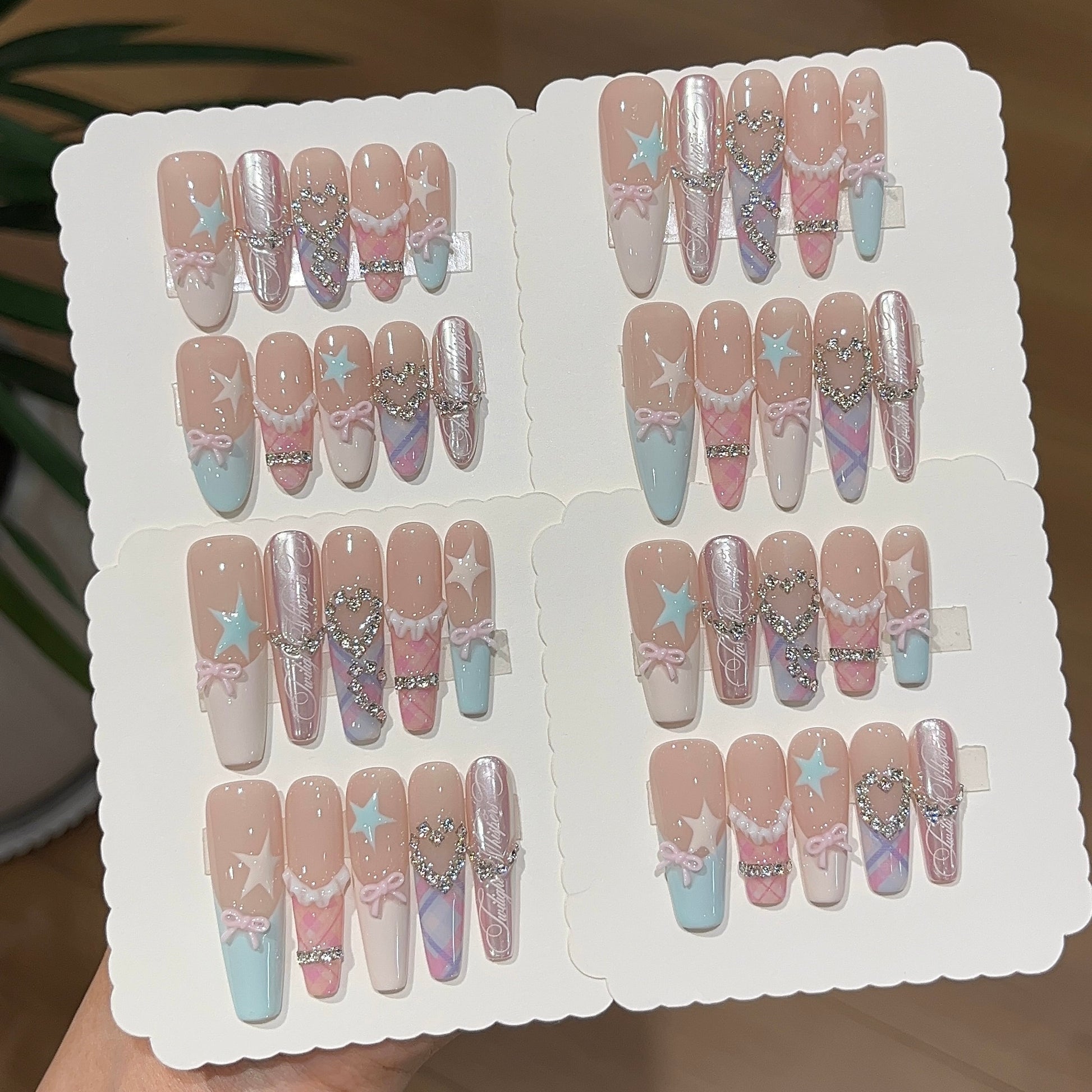 Macaron Daydream | French Pink Bow Press-On Nails - main product image 5