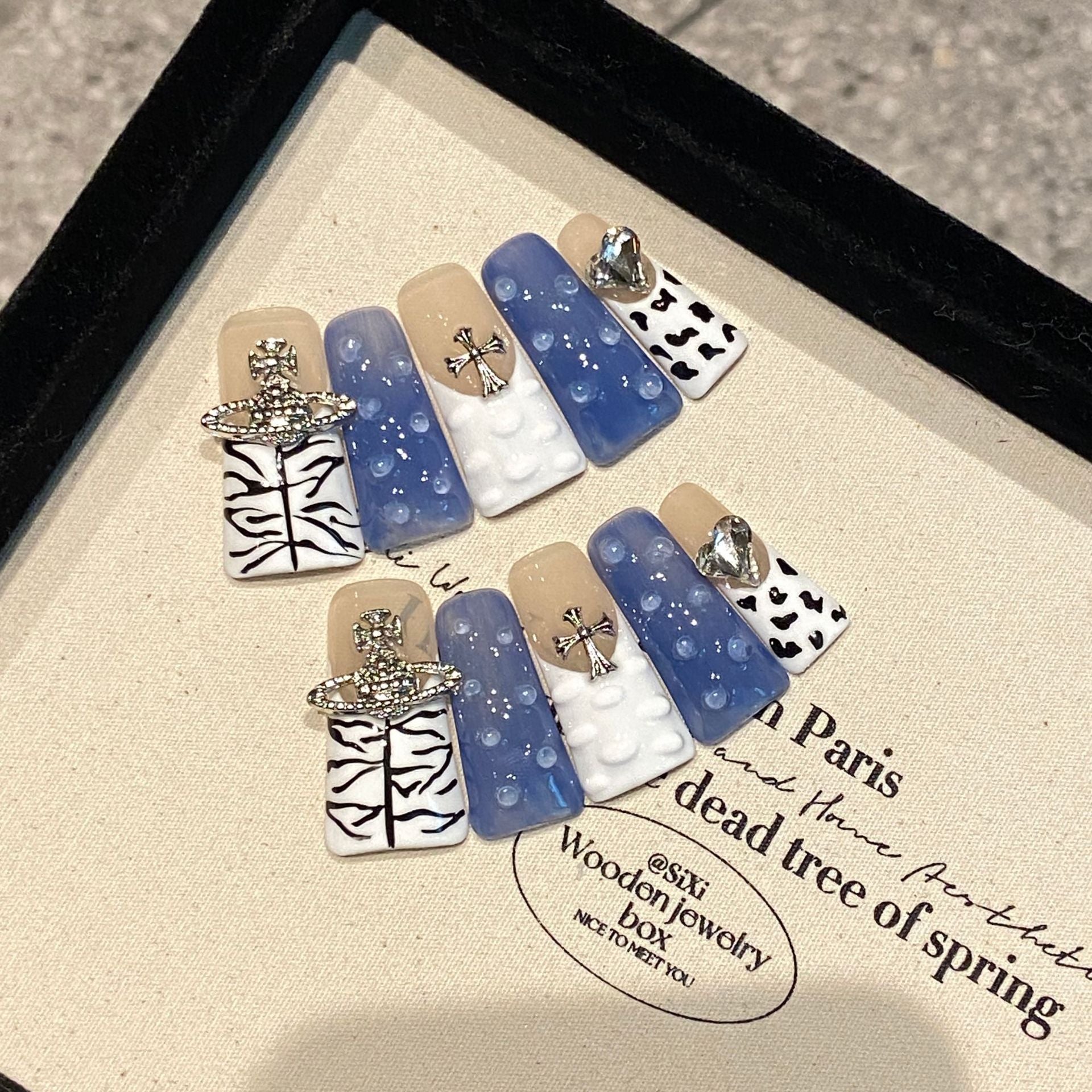 Duck Bill Ugly-Cute Cartoon Press-On Nails | Handmade - main product image 5