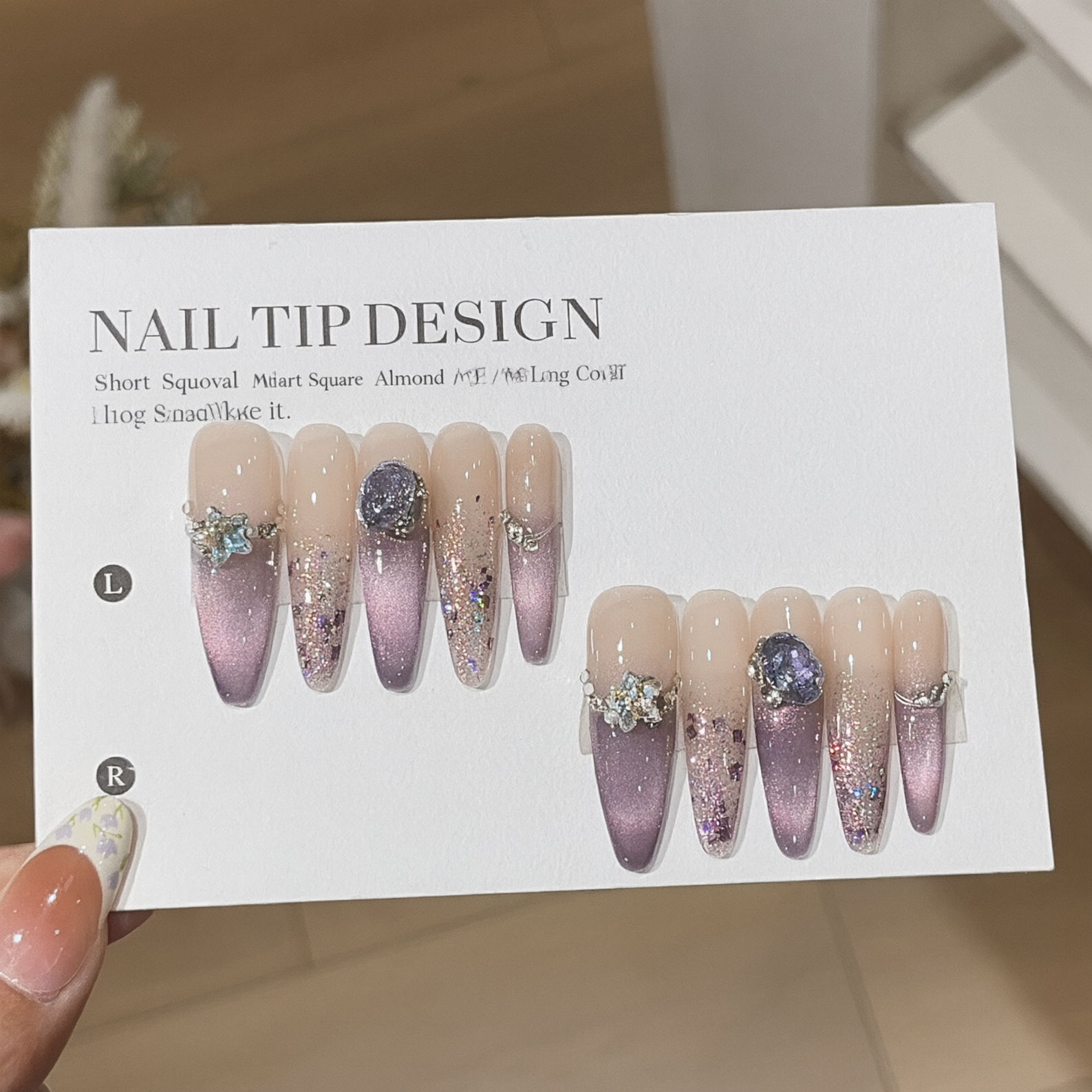 Misty Grape | Cat-Eye Press-On Nails - main product image 5