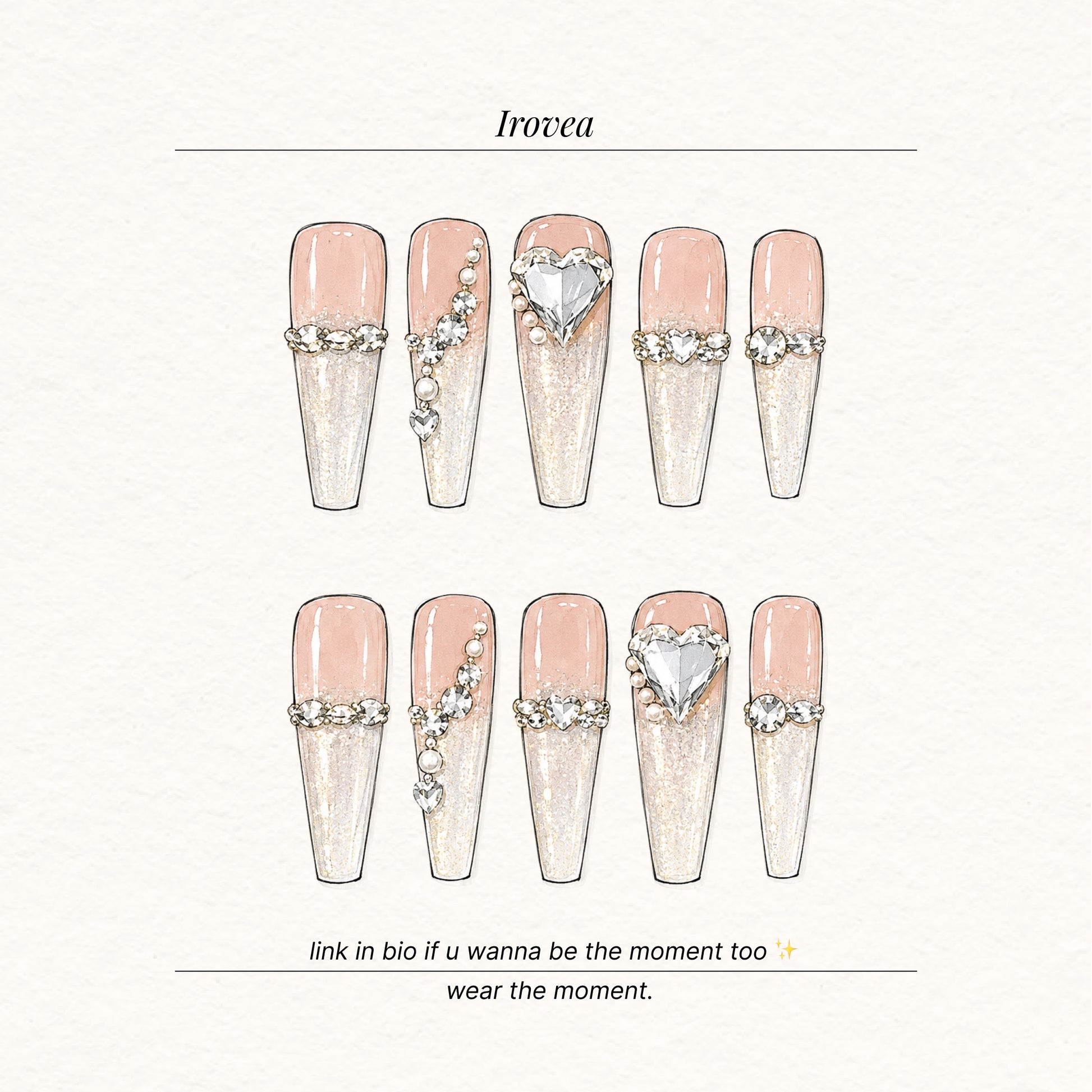 Glacier Glow | Pink Cat-Eye Press-On Nails