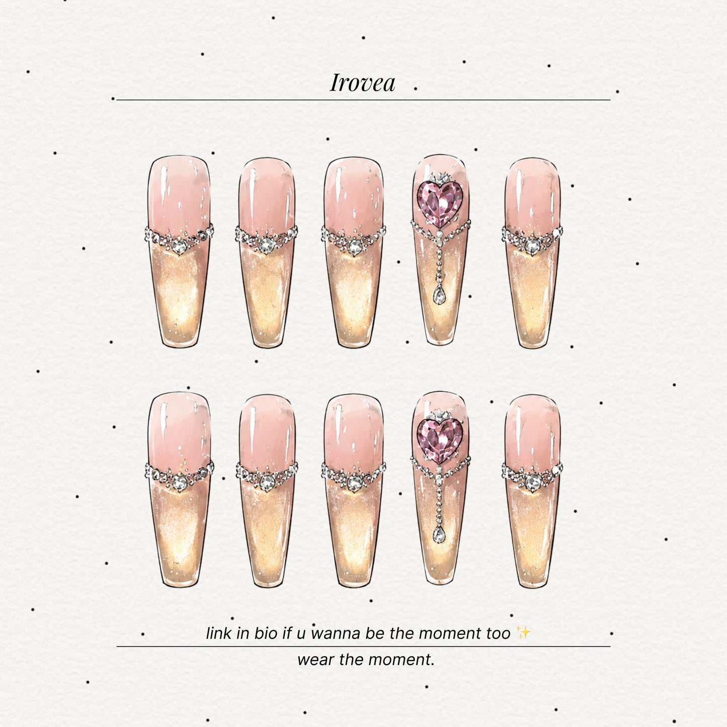 Beyond Romance | Pink Cat-Eye French Press-On Nails