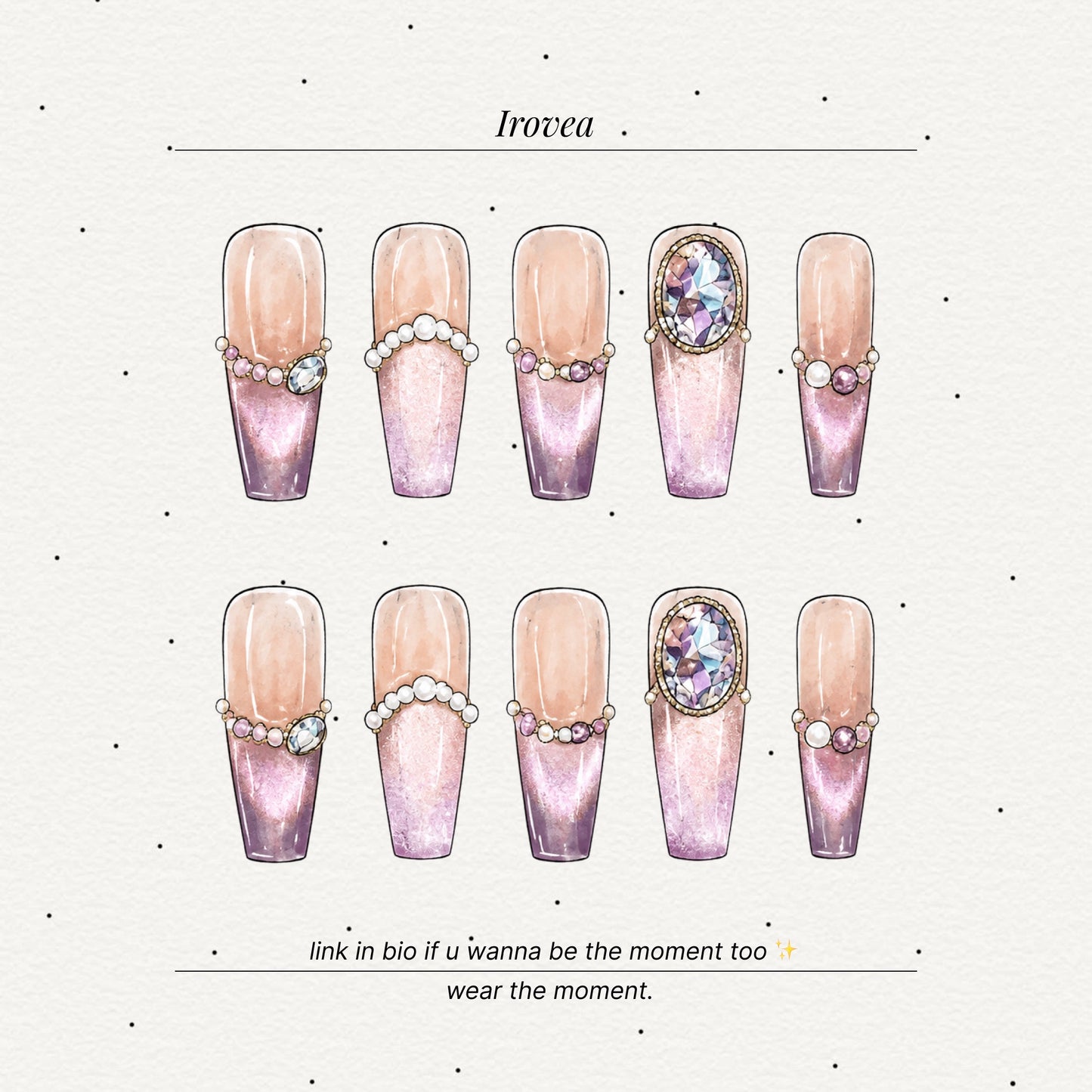 Misty Rose | Purple Gradient Cat-Eye French Press-On Nails