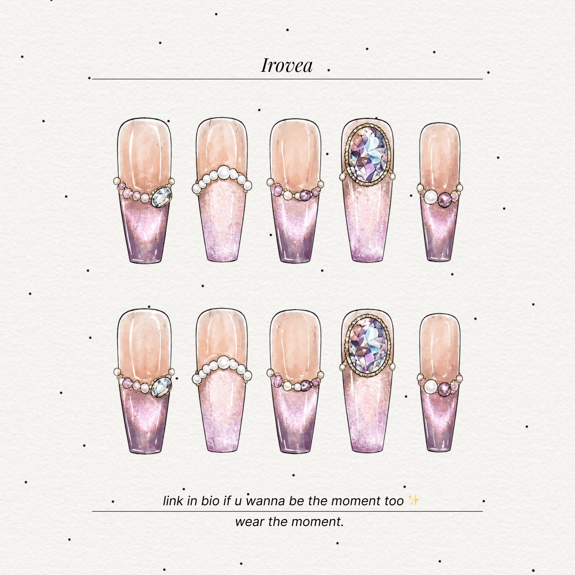 Misty Rose | Purple Gradient Cat-Eye French Press-On Nails