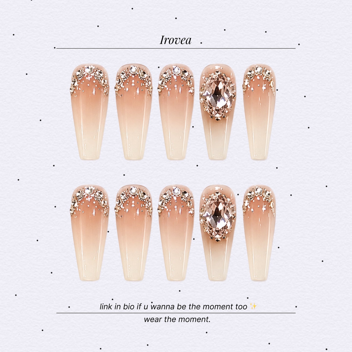 Cold Berry Glaze | Sheer Nude French Press-On Nails