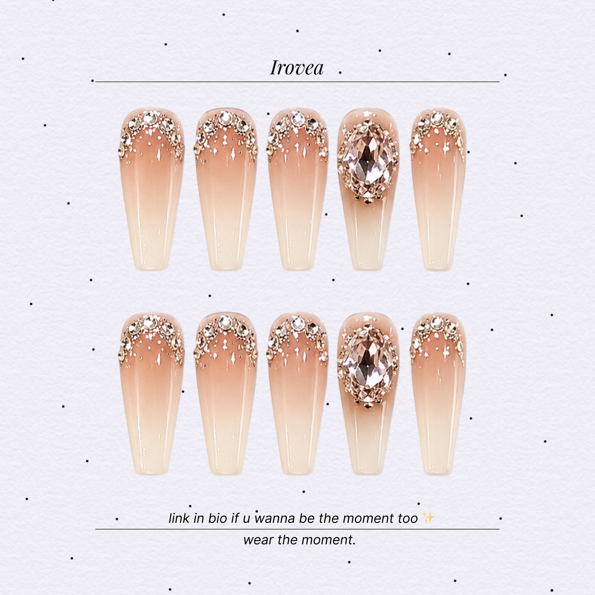 Cold Berry Glaze | Sheer Nude French Press-On Nails