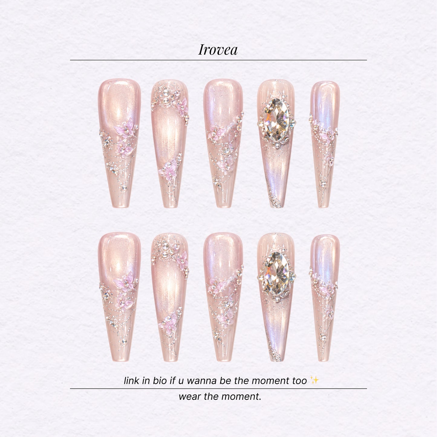 Gilded Silk | Pink Cat-Eye Press-On Nails