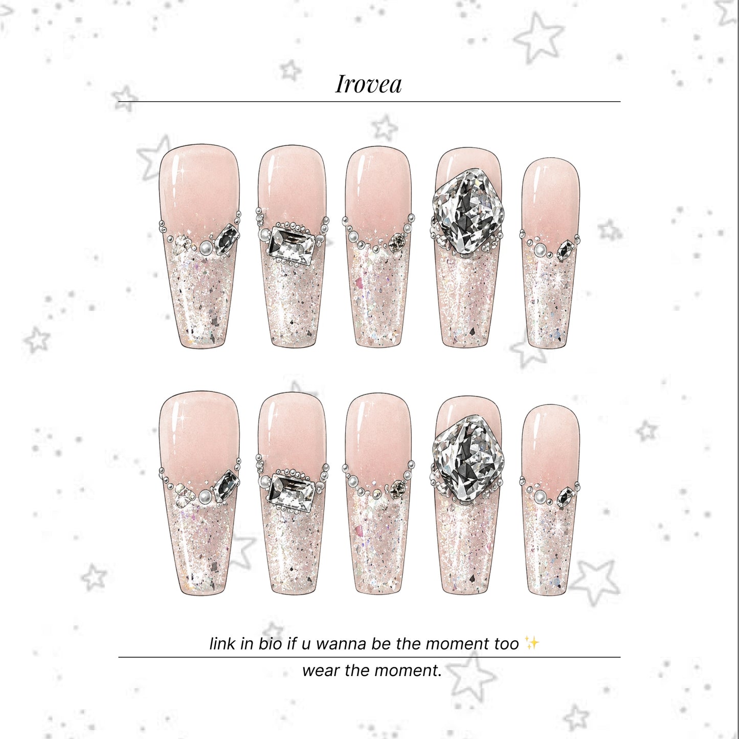 Icy Berry Sparkle | Cat-Eye Press-On Nails