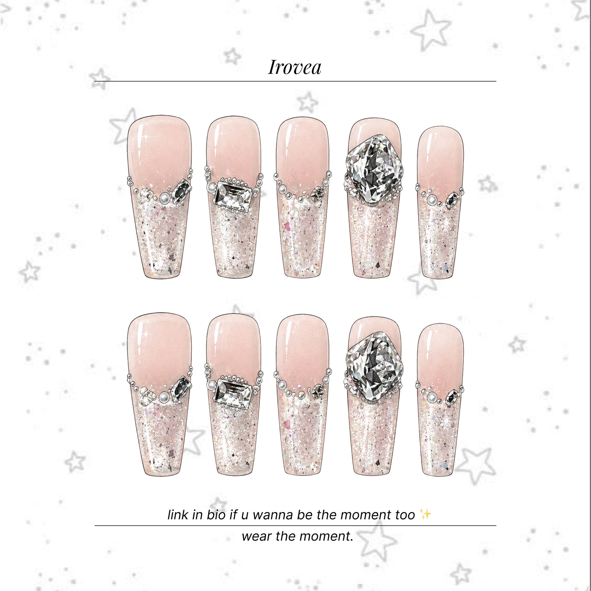 Icy Berry Sparkle | Cat-Eye Press-On Nails