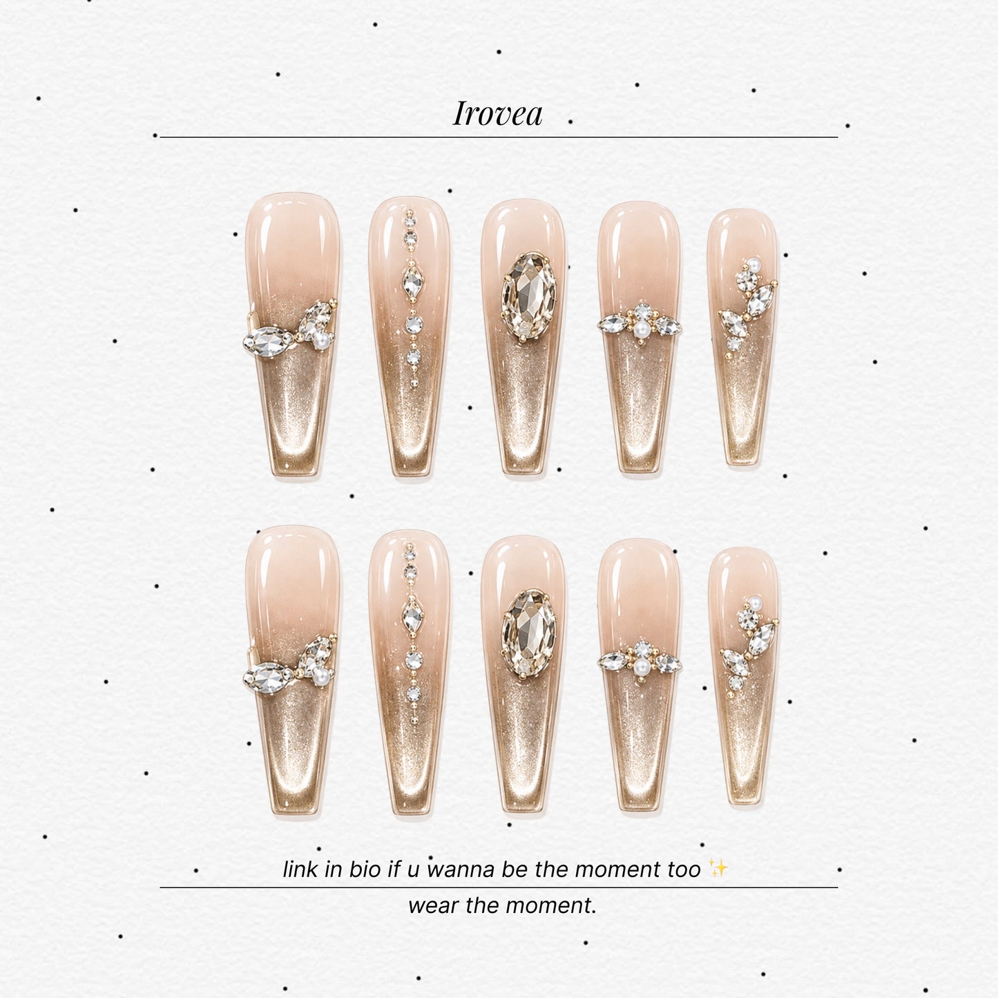Star Trail Cat-Eye French Press-On Nails