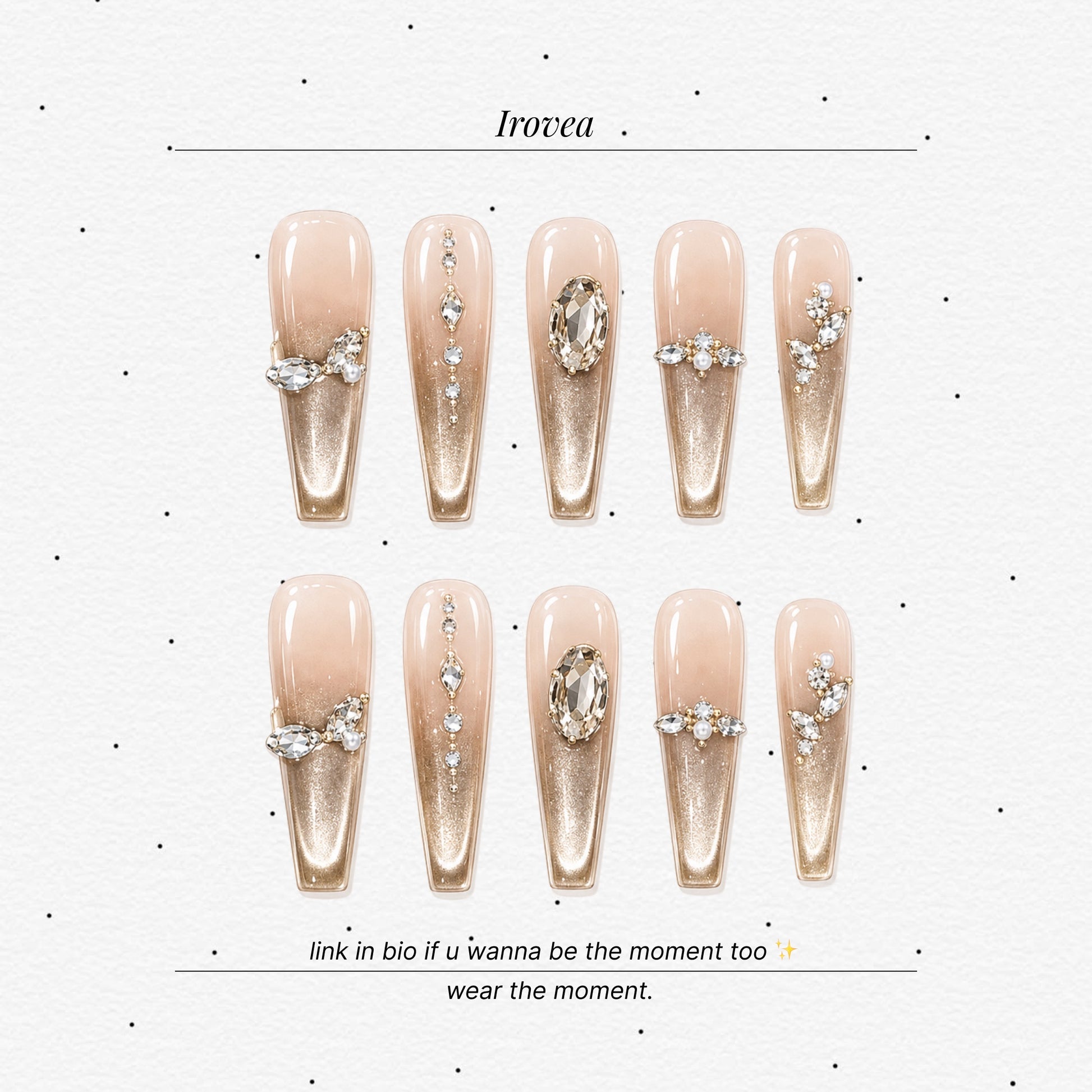 Star Trail Cat-Eye French Press-On Nails