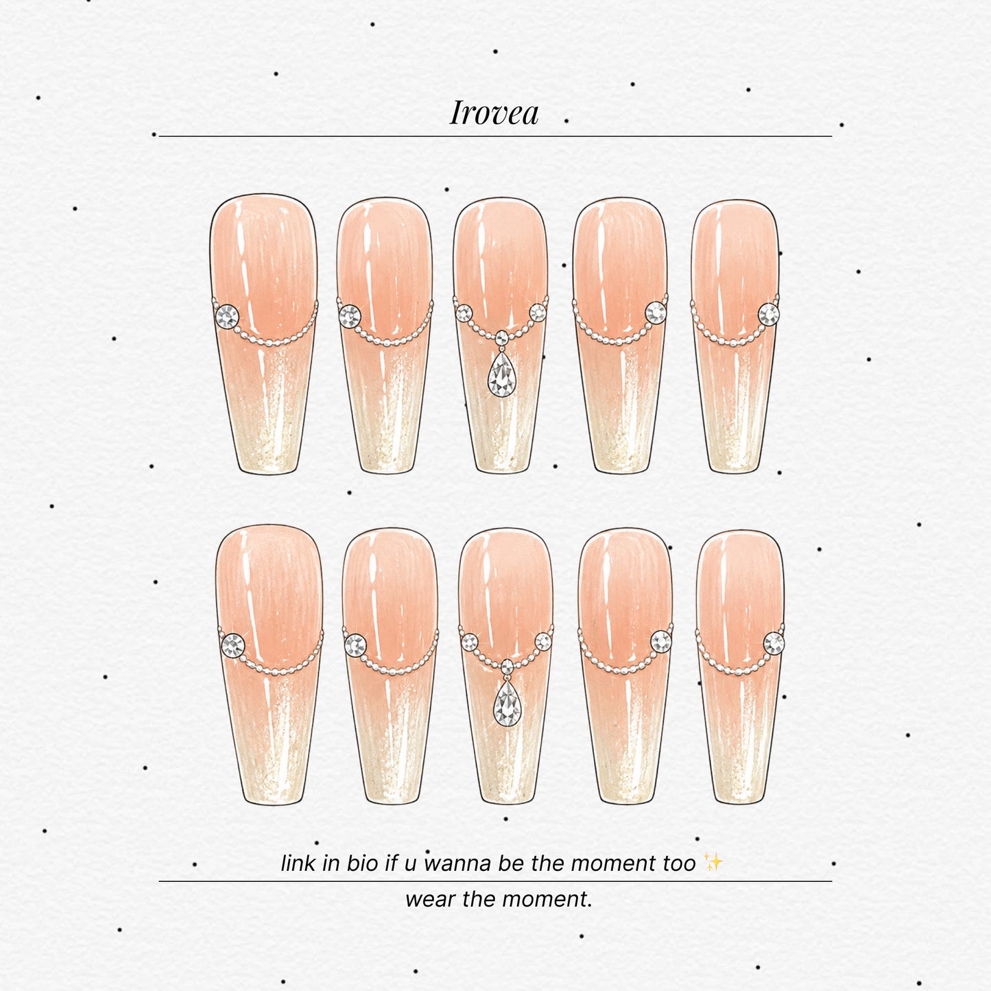 Yuehua Nude Pink Blush Cat-Eye Press-On Nails