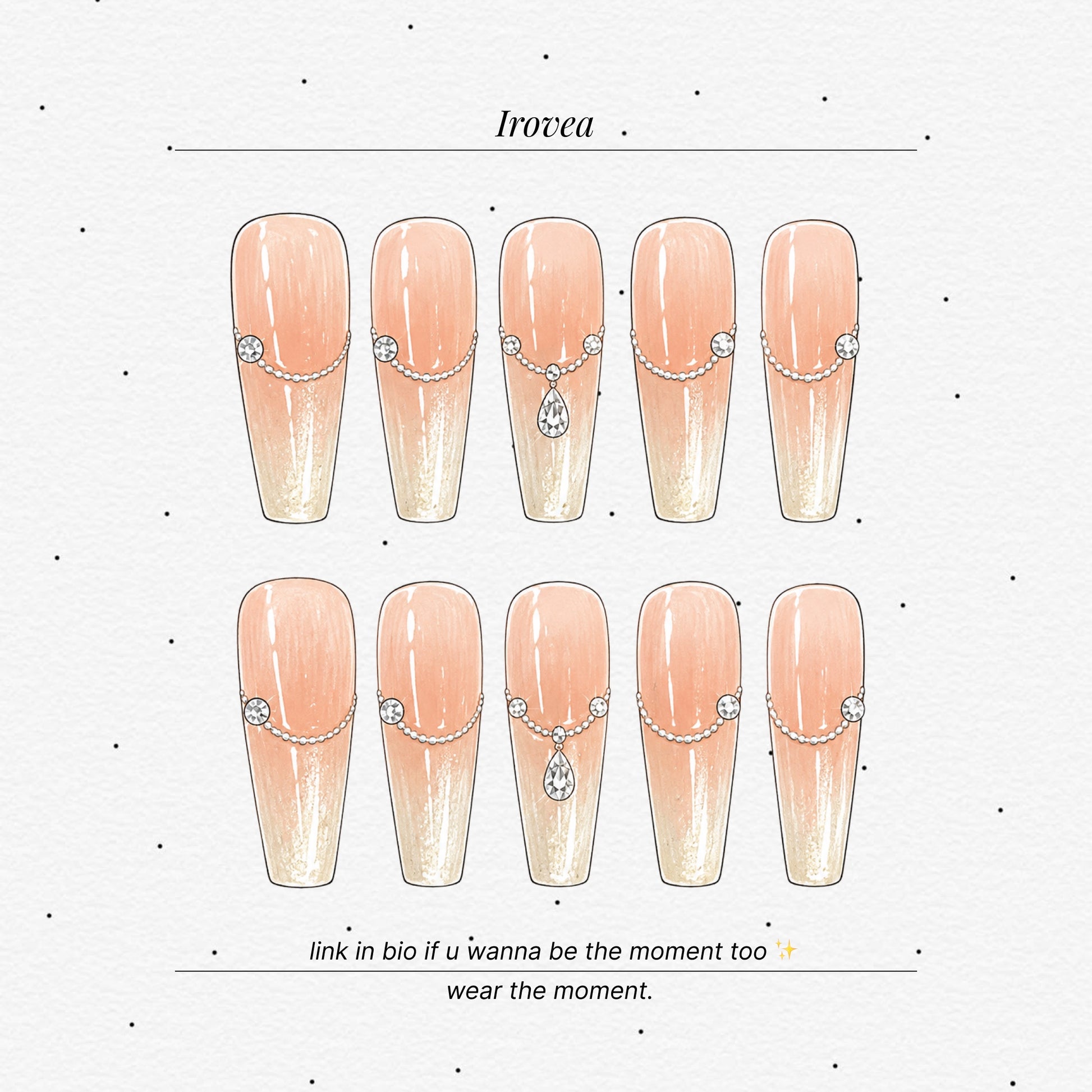 Yuehua Nude Pink Blush Cat-Eye Press-On Nails