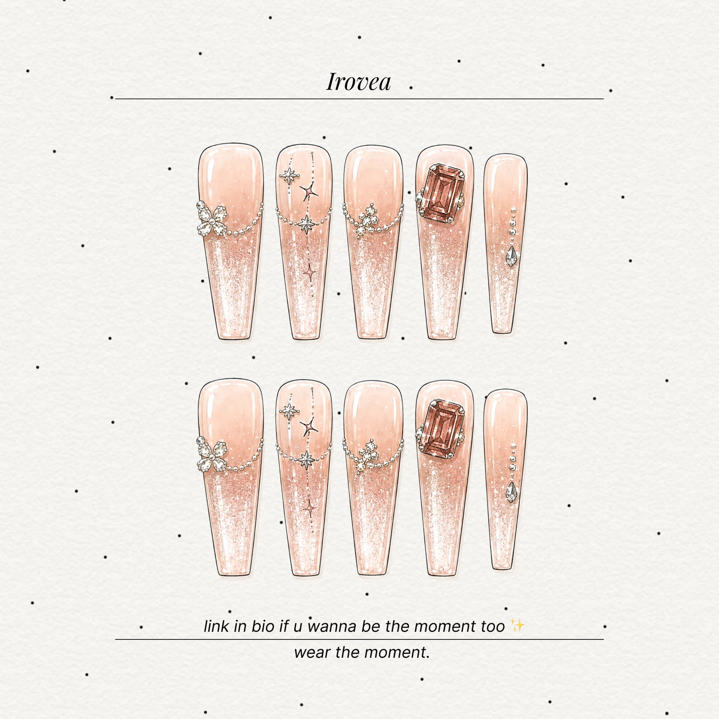 Berry Milk Sparkling Matte Cat-Eye Press-On Nails