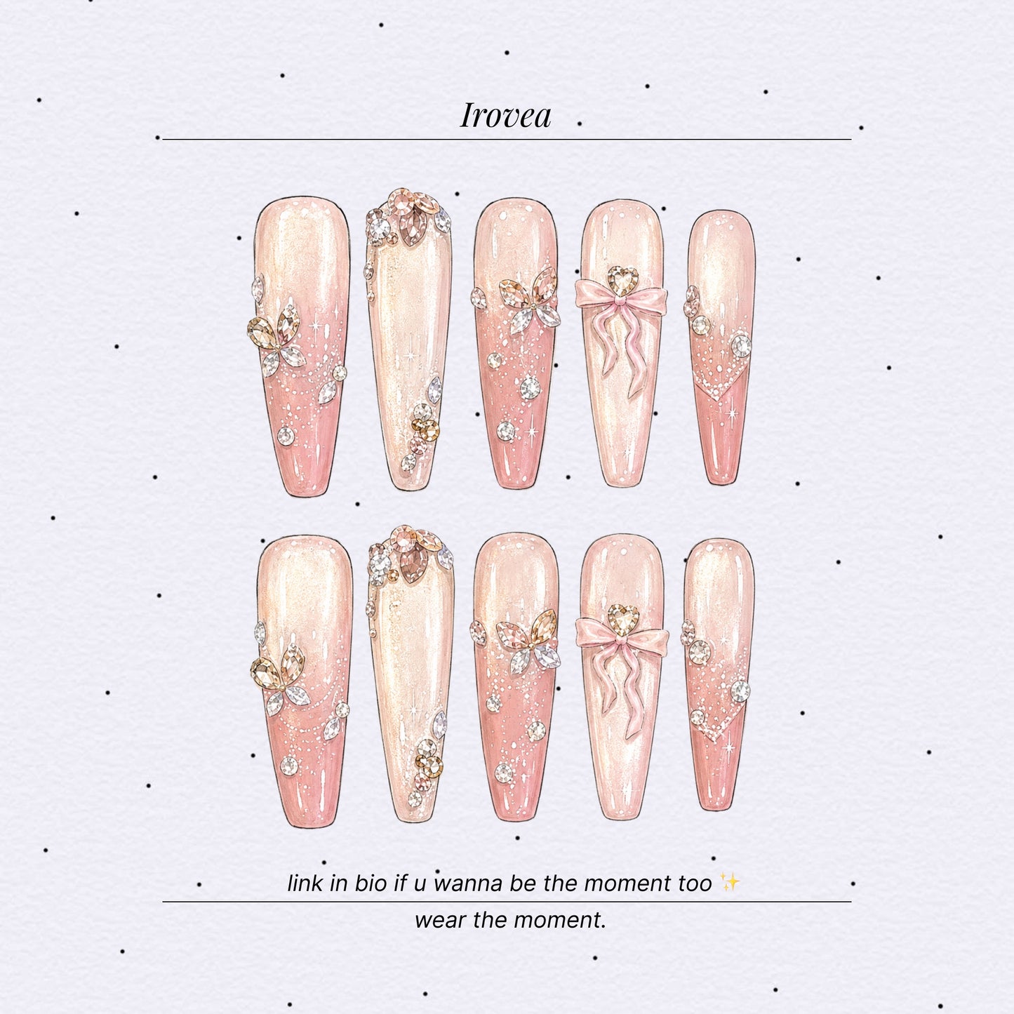 Butterfly Mist Nude Pink Cat-Eye Press-On Nails