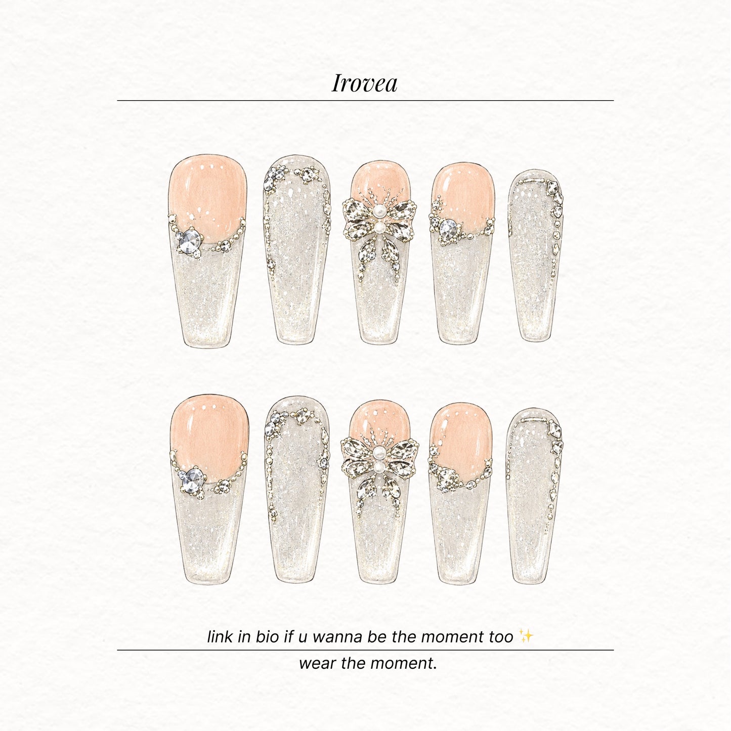 Misty Glow Pink Cat-Eye Press-On Nails | Handmade