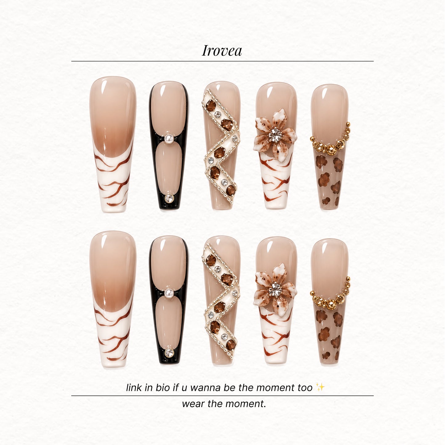 Leopard Devil | Pink Leopard Hand-Painted Press-On Nails