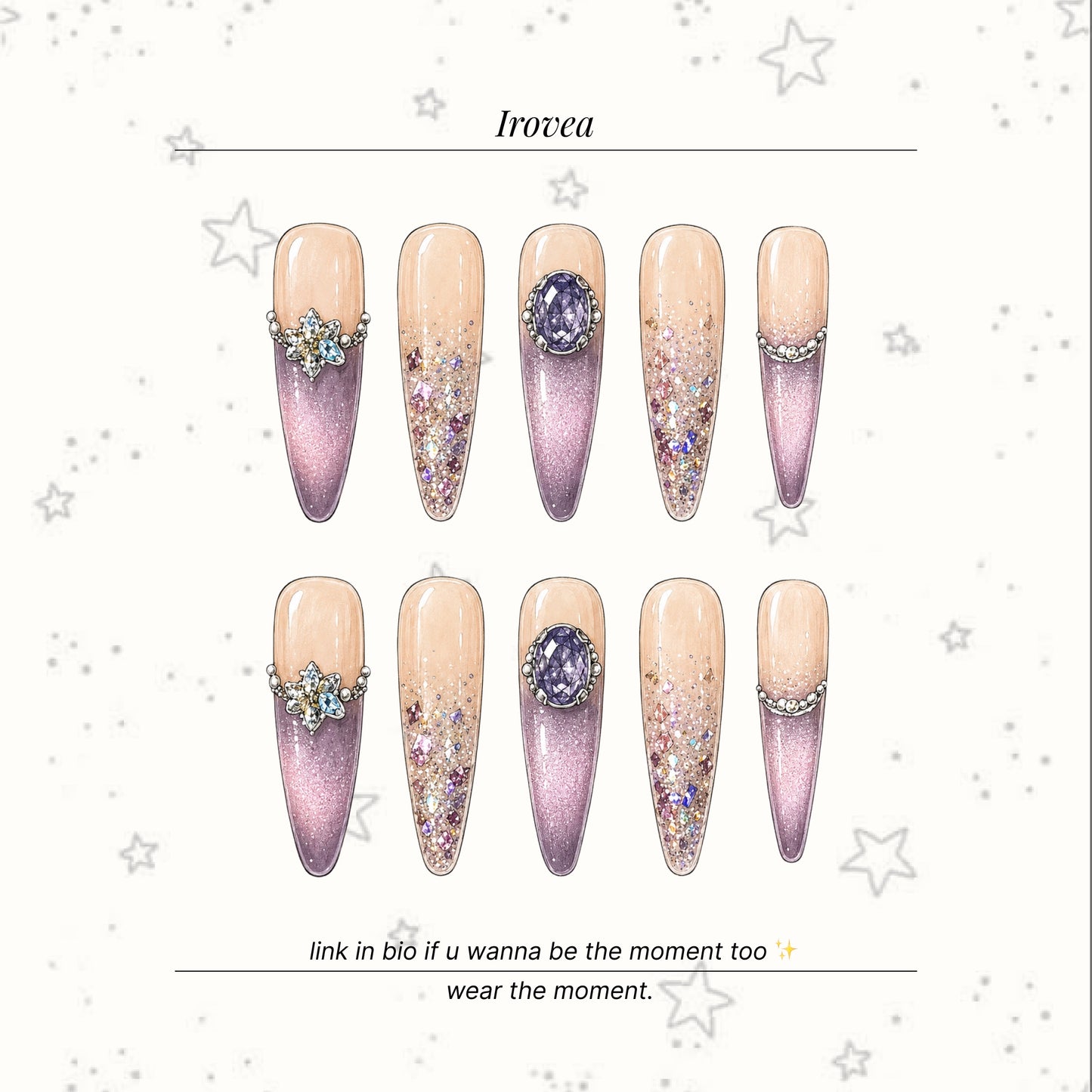Misty Grape | Cat-Eye Press-On Nails