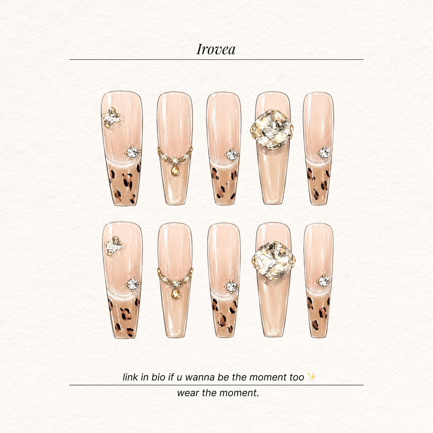 Maple Leopard | Blush Cat-Eye Press-On Nails